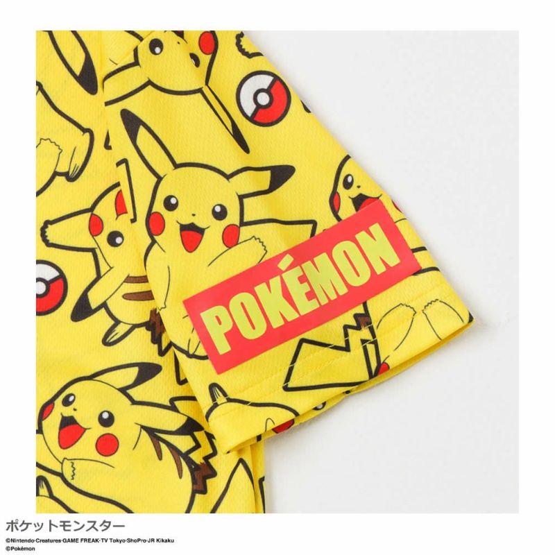 ポケットモンスター 半袖メッシュプリントTシャツ キッズ