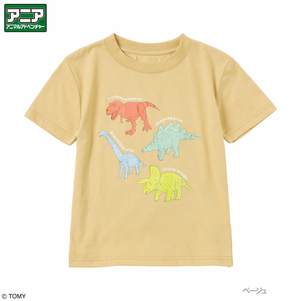 アニア アニマルアドベンチャー プリントショートスリーブTシャツ キッズ 