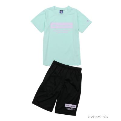 [値下げ]【オンラインストア限定】Champion Tシャツ＆ショートパンツセットアップ キッズ