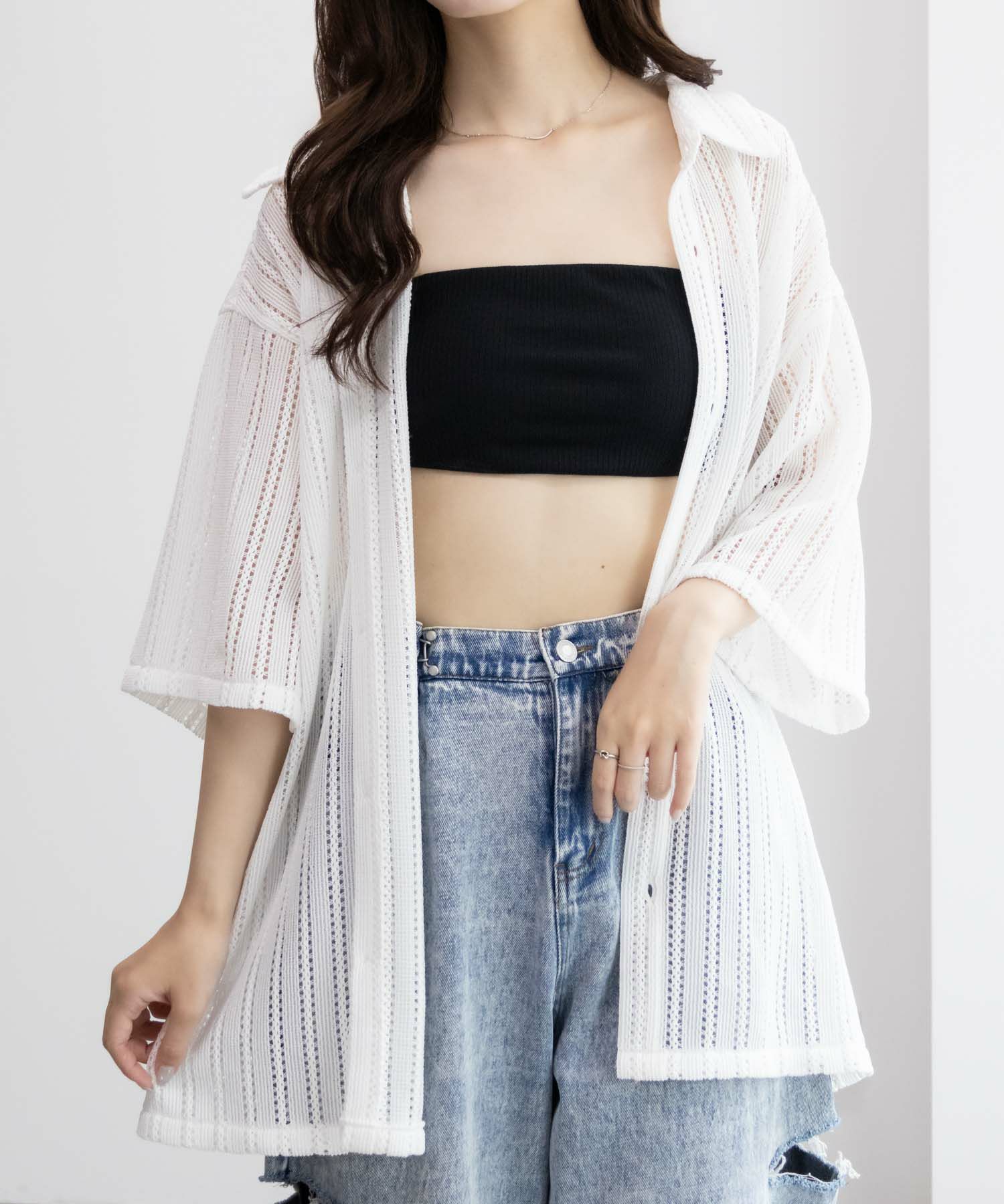 NAVY カップ付きバンドゥ レディース商品サムネイル-1