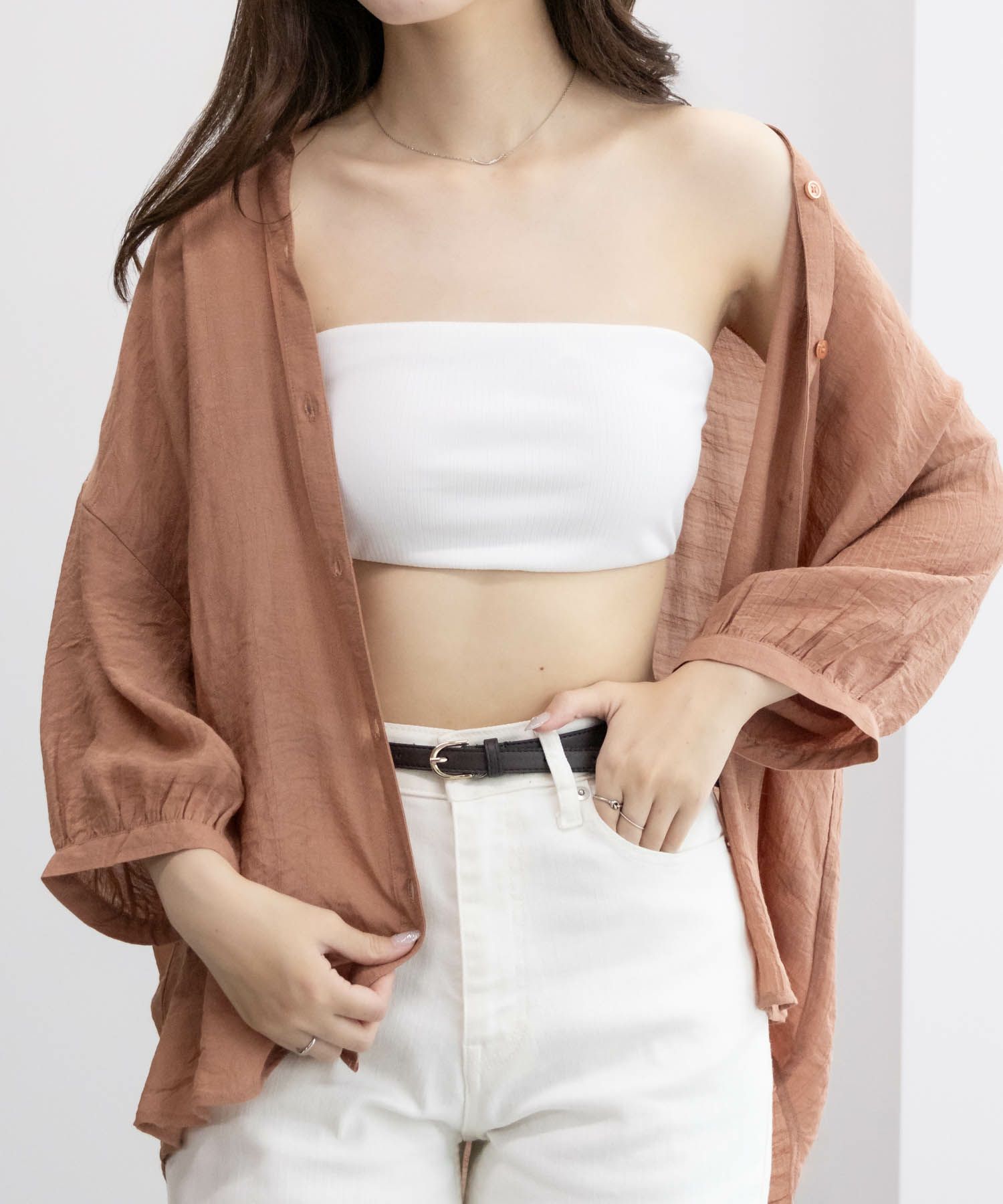 NAVY カップ付きバンドゥ レディース商品サムネイル-2