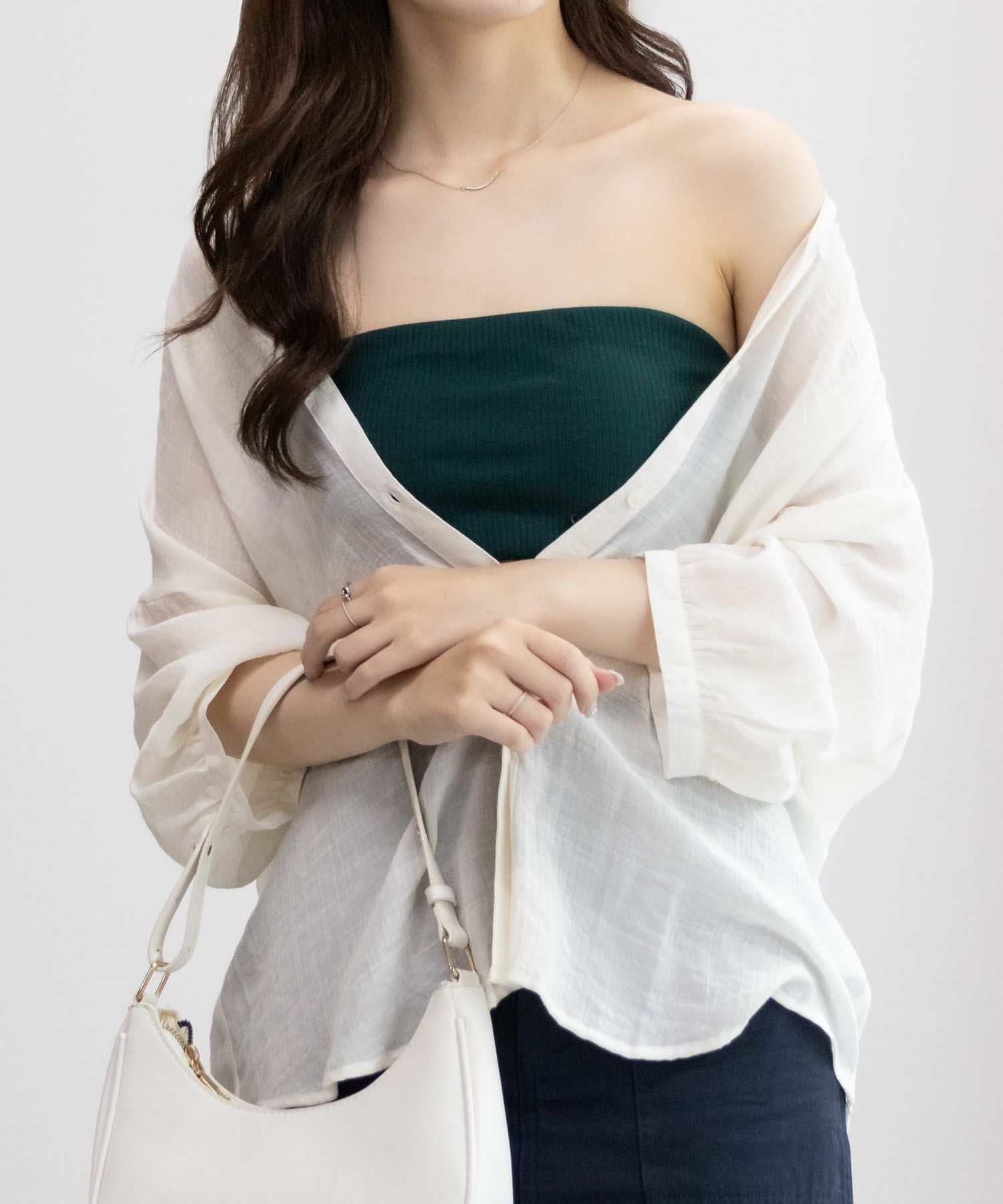 NAVY カップ付きバンドゥ レディース商品サムネイル-4