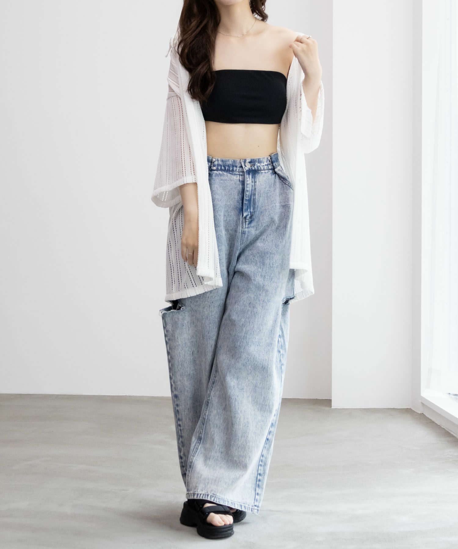 NAVY カップ付きバンドゥ レディース商品サムネイル-5