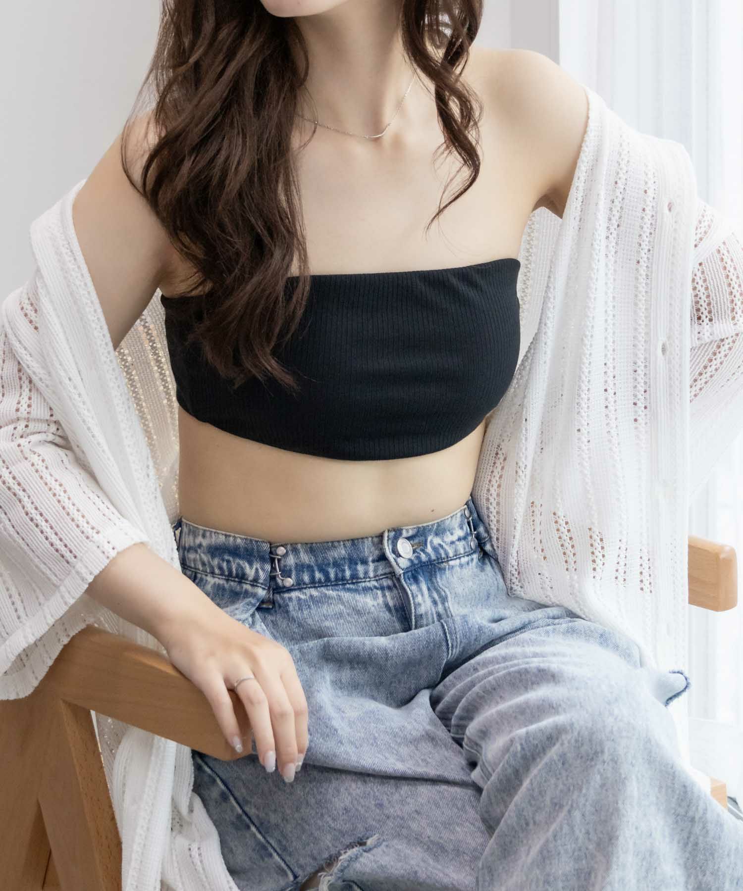 NAVY カップ付きバンドゥ レディース商品画像-11