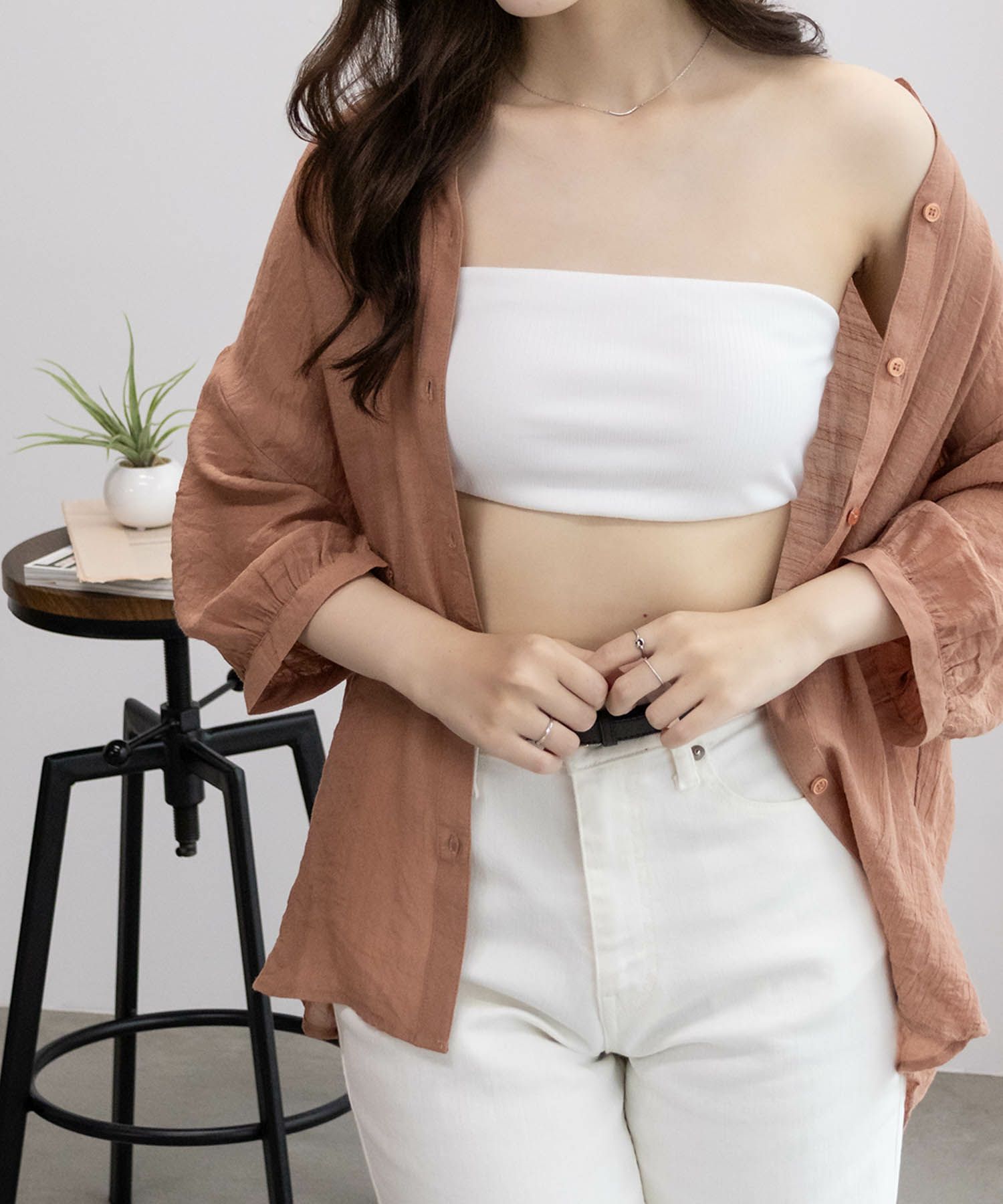 NAVY カップ付きバンドゥ レディース商品画像-13