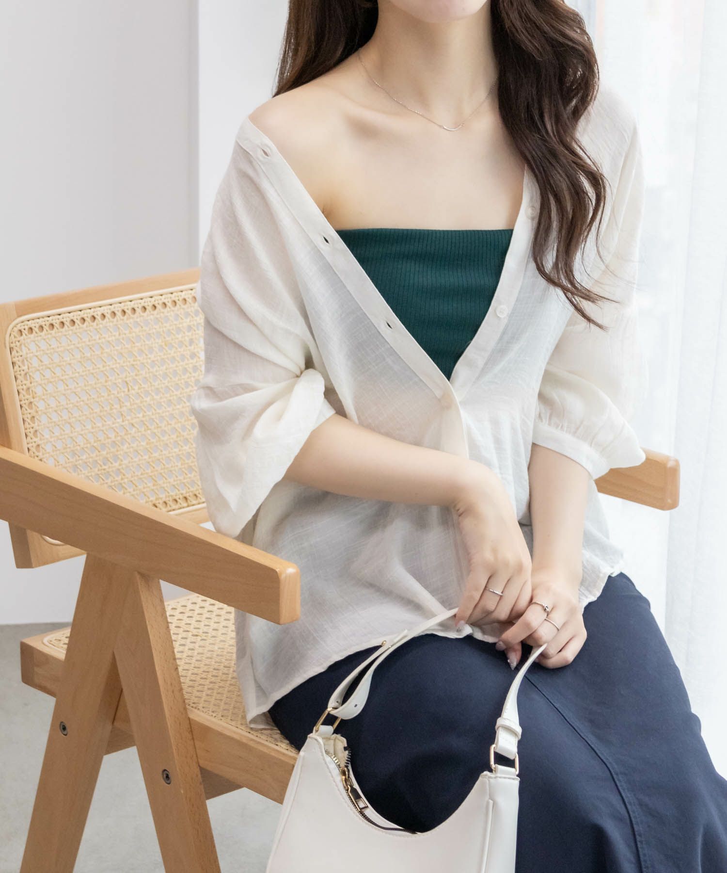 NAVY カップ付きバンドゥ レディース商品画像-17