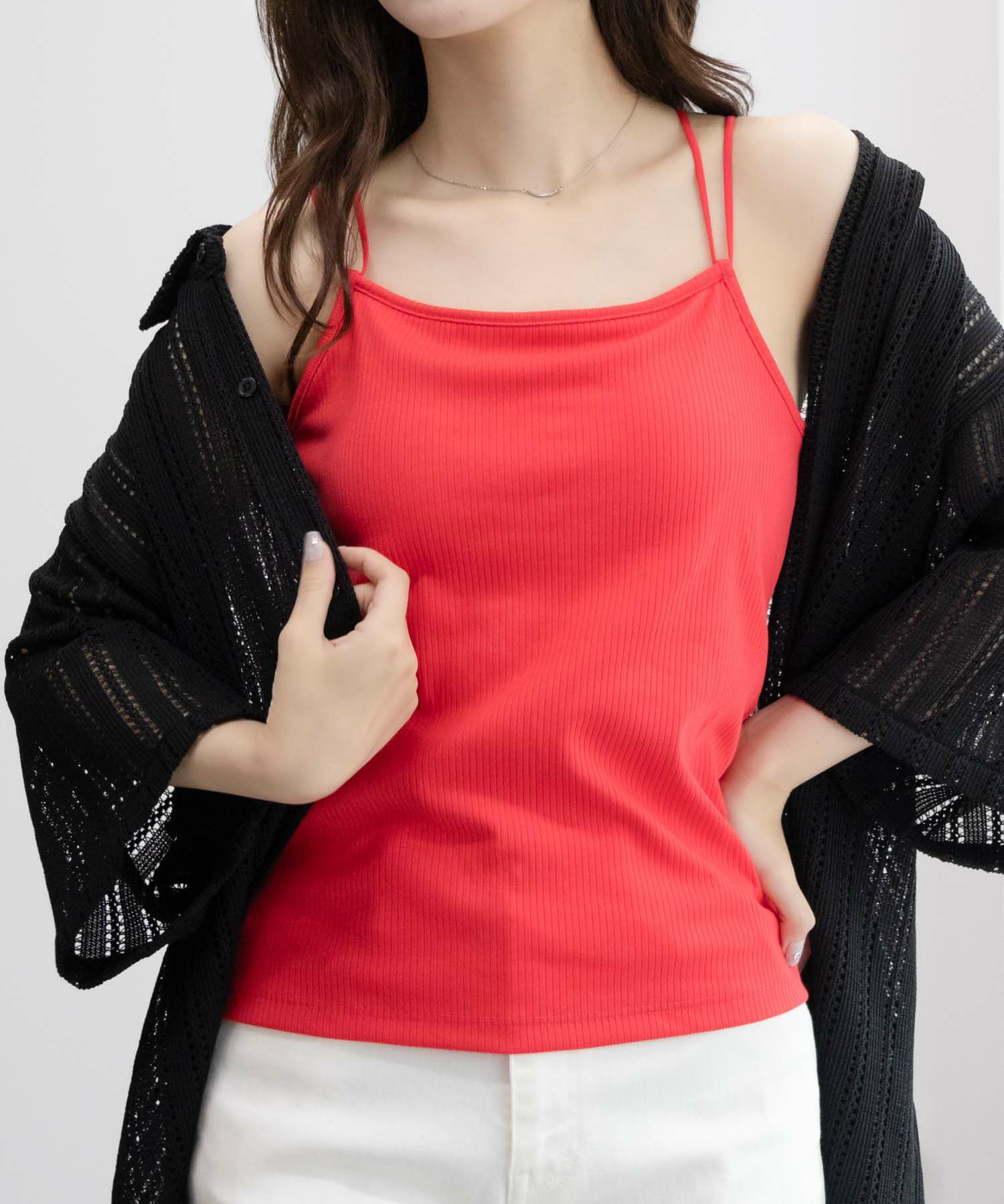 [期間限定価格]NAVY カップ付きキャミソール レディース商品画像-3