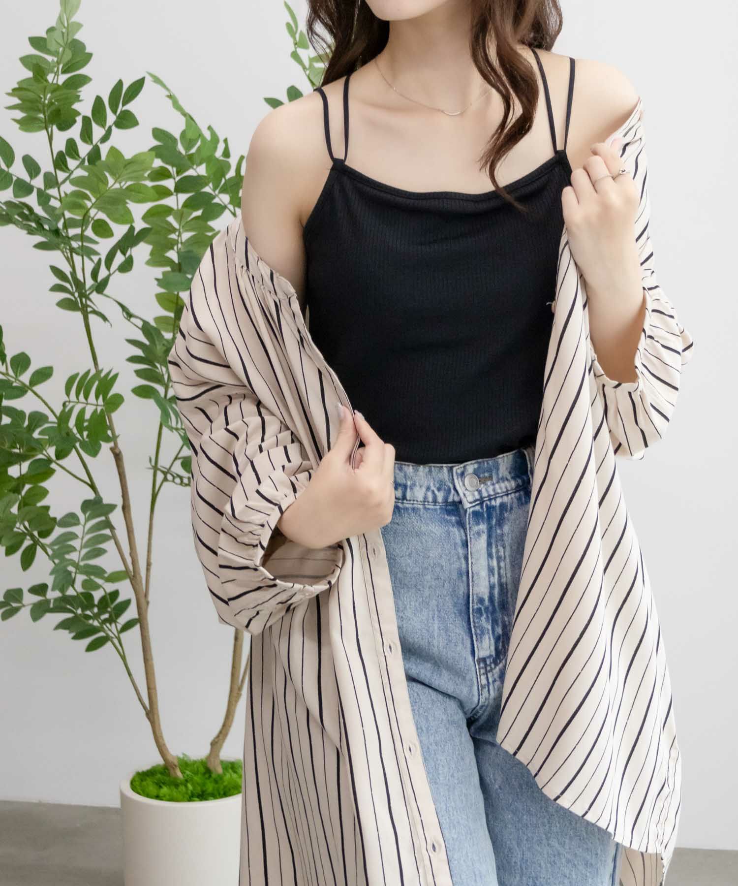 [期間限定価格]NAVY カップ付きキャミソール レディース商品サムネイル-9