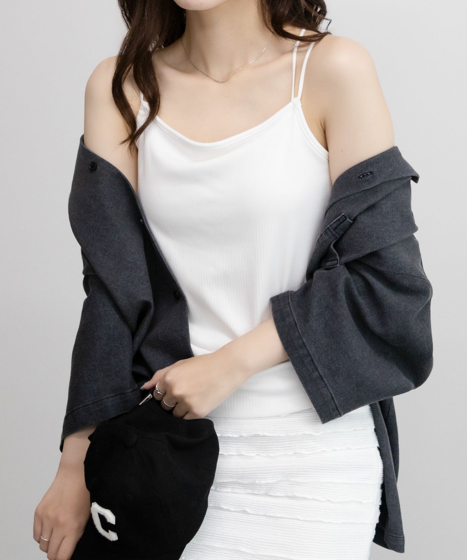 [期間限定価格]NAVY カップ付きキャミソール レディース商品サムネイル-12