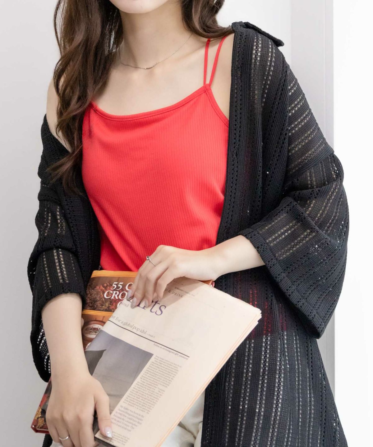 NAVY カップ付きキャミソール レディース