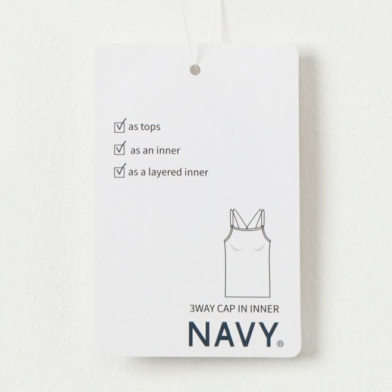 [期間限定価格]NAVY カップ付きキャミソール レディース商品画像-26