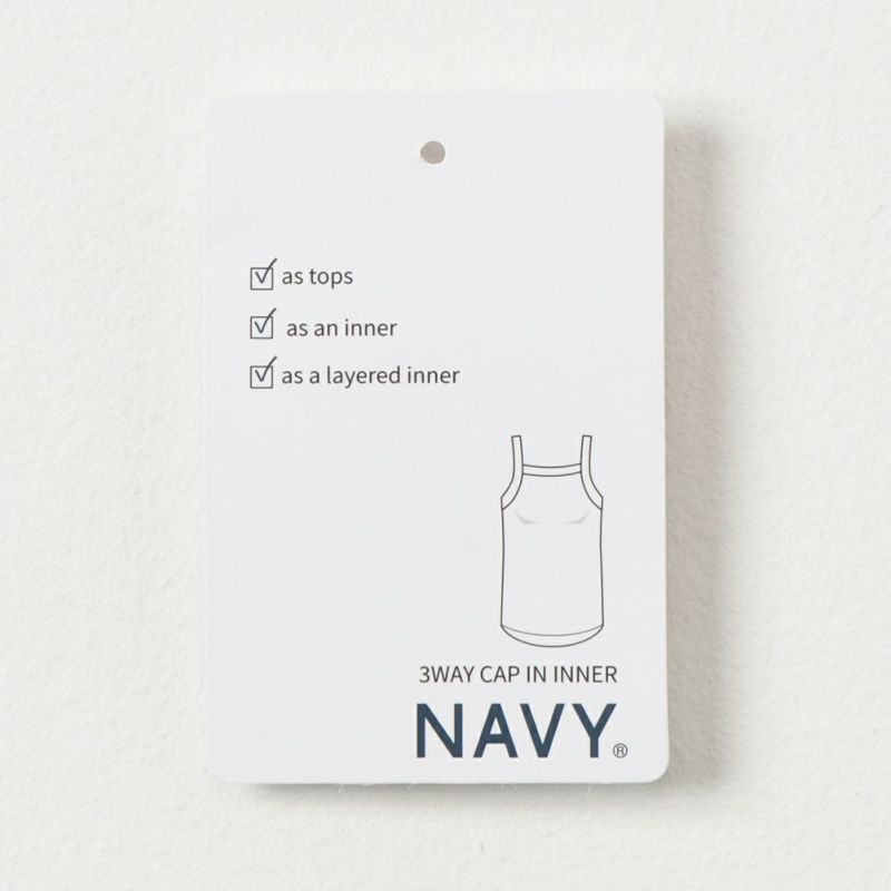 NAVY カップ付きタンクトップ レディース商品画像-9