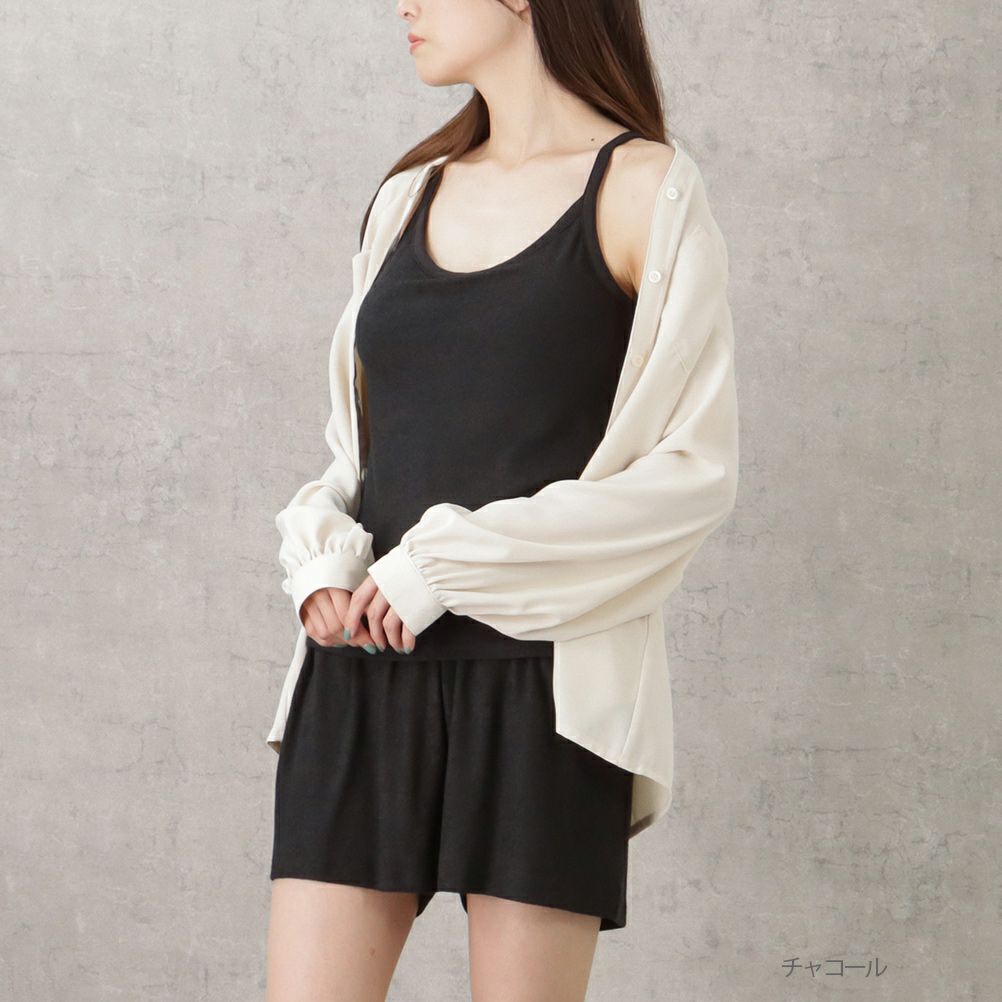 NAVY カップ付きパイルルームウェアセット レディース