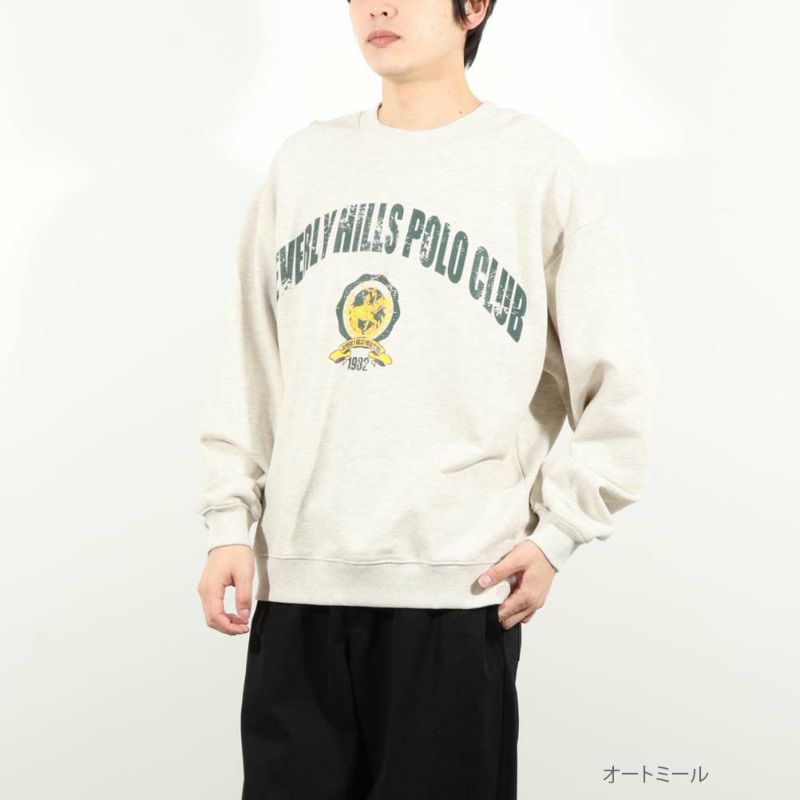 【オンラインストア限定】BEVERLY HILLS POLO CLUB 裏毛ビッグトレーナー メンズ商品画像-3