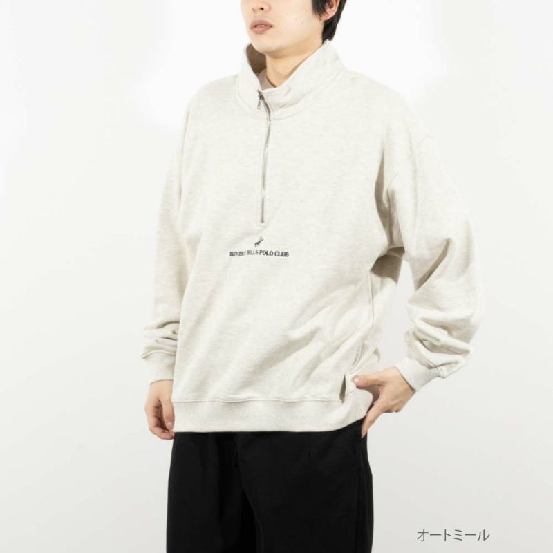 【オンラインストア限定】BEVERLY HILLS POLO CLUB ビッグハーフジップトレーナー メンズ商品画像-3