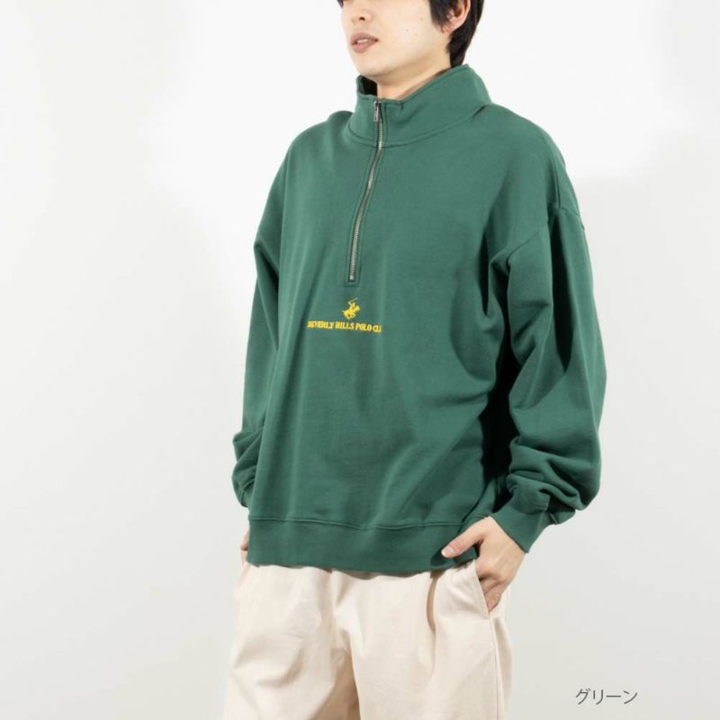 【オンラインストア限定】BEVERLY HILLS POLO CLUB ビッグハーフジップトレーナー メンズ商品画像-5