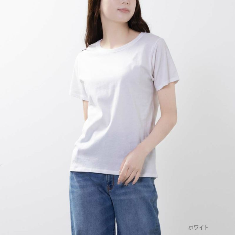 NAVY USコットン ライトウェイトクルーTシャツ レディース ネコポス 対応商品商品画像-2