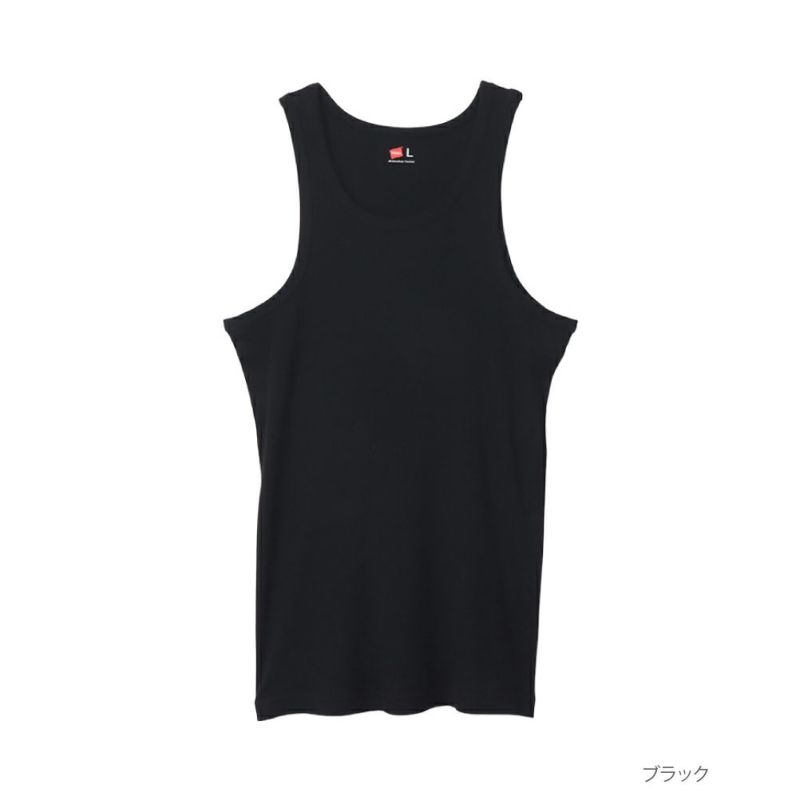 Hanes  リブタンクトップ メンズ ネコポス 対応商品商品画像-2