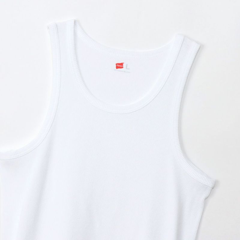 Hanes  リブタンクトップ メンズ メール便 対応商品商品画像-3