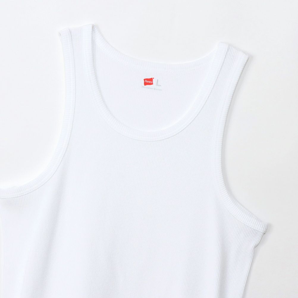 Hanes  リブタンクトップ メンズ メール便 対応商品商品画像-3