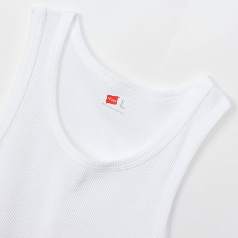Hanes リブタンクトップ メンズ メール便 対応商品商品画像-4