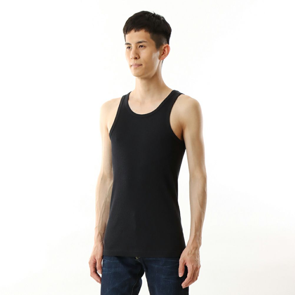 Hanes リブタンクトップ メンズ メール便 対応商品商品サムネイル-8