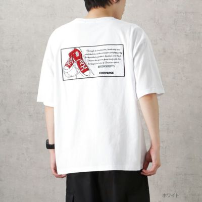 CONVERSE バックサガラ刺繍ショートスリーブTシャツ メンズ ネコポス 対応商品