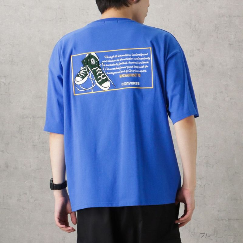 【GRAVER】FRESH APPLE 半袖T 2COLOR CONVERSE バックサガラ刺繍ショートスリーブTシャツ メンズ