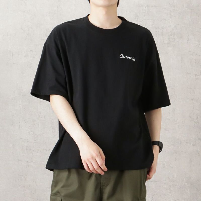 CONVERSE バックフォトアートショートスリーブTシャツ メンズ ネコポス 対応商品商品画像-2