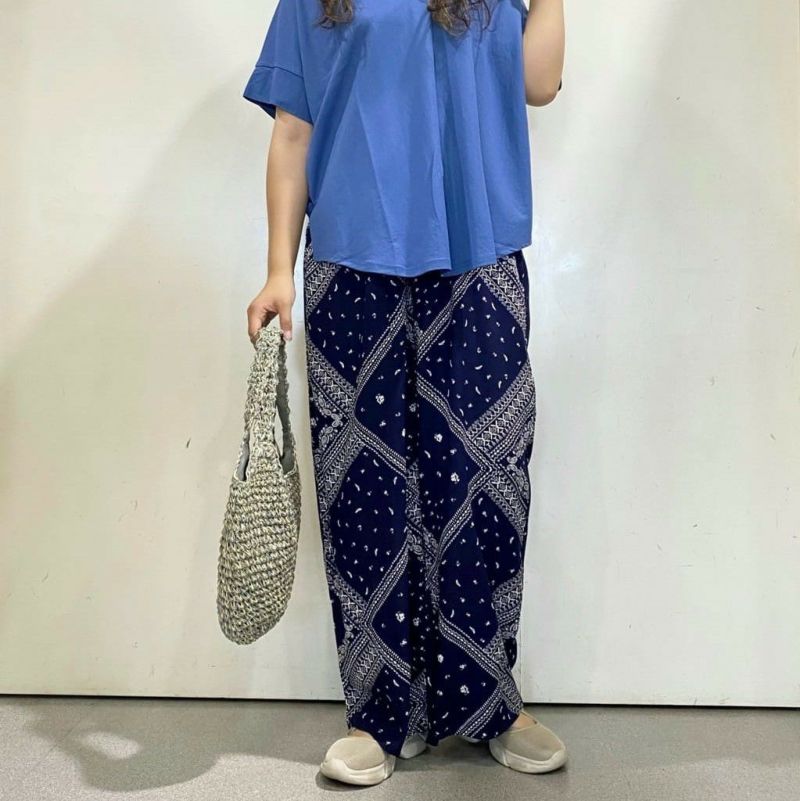 [期間限定価格]NAVY インドファブリック レーヨン総柄パンツ レディース商品画像-6