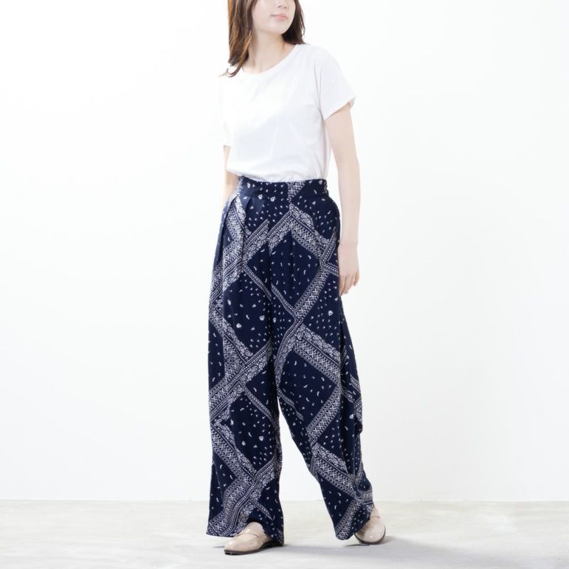 [期間限定価格]NAVY インドファブリック レーヨン総柄パンツ レディース商品画像-14