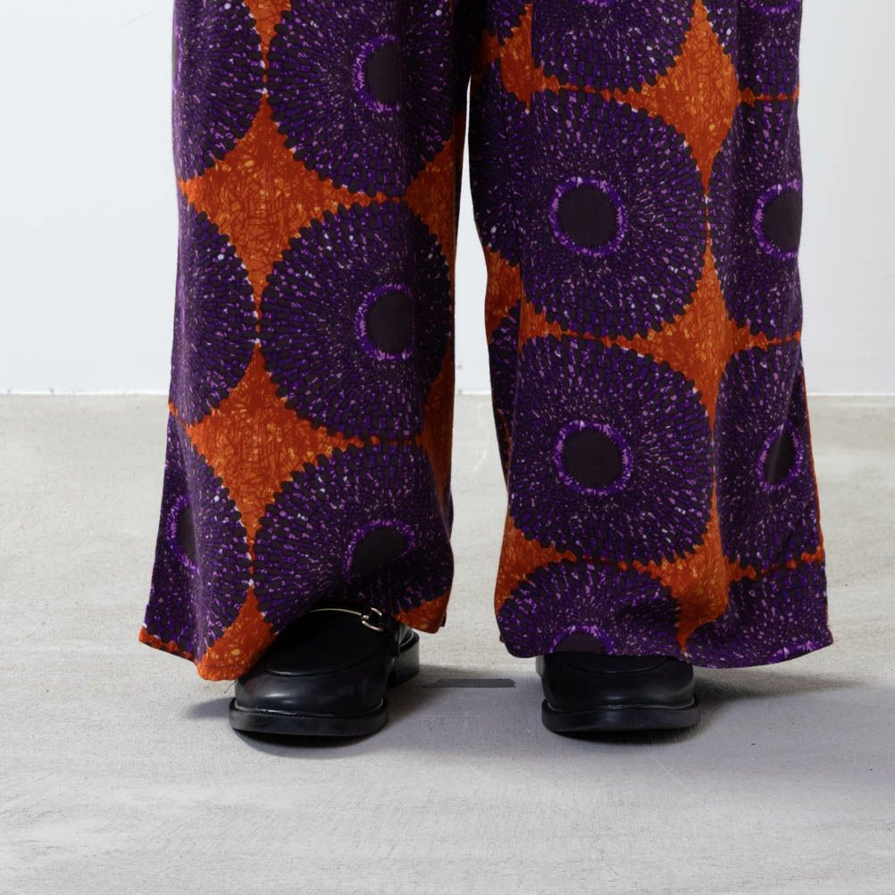 NAVY インドファブリック レーヨン総柄パンツ レディース