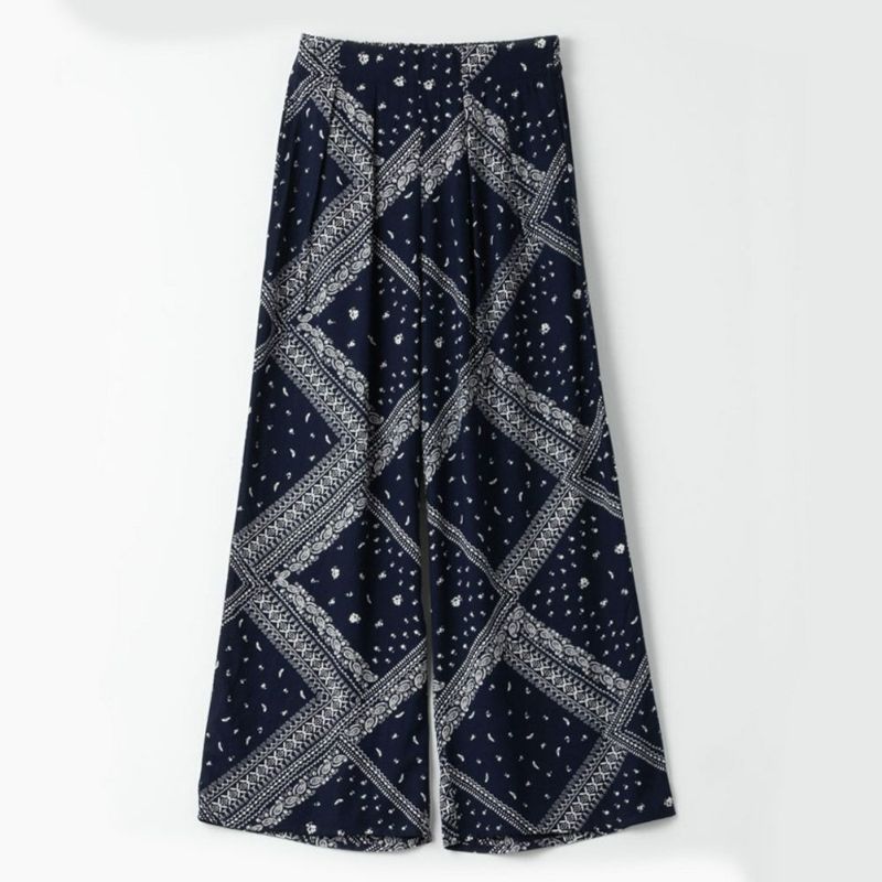 NAVY インドファブリック レーヨン総柄パンツ レディース商品画像-24