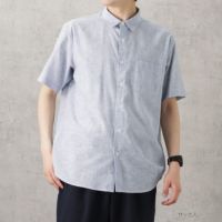 NAVY SOLOTEX(R)使用 リネンブレンド半袖シャツ メンズ