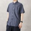 NAVY SOLOTEX(R)使用 リネンブレンド半袖シャツ メンズ