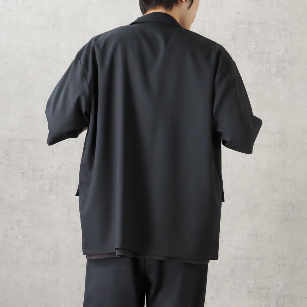 URBAN COLLECTION リネンライクポリエステル 半袖シャツ メンズ商品サムネイル-9