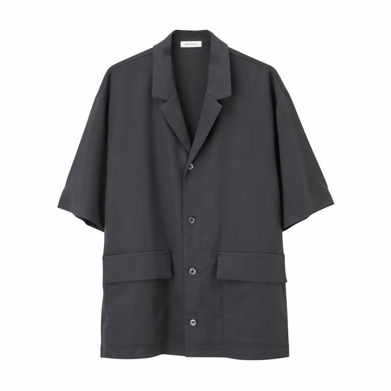 URBAN COLLECTION リネンライクポリエステル 半袖シャツ メンズ