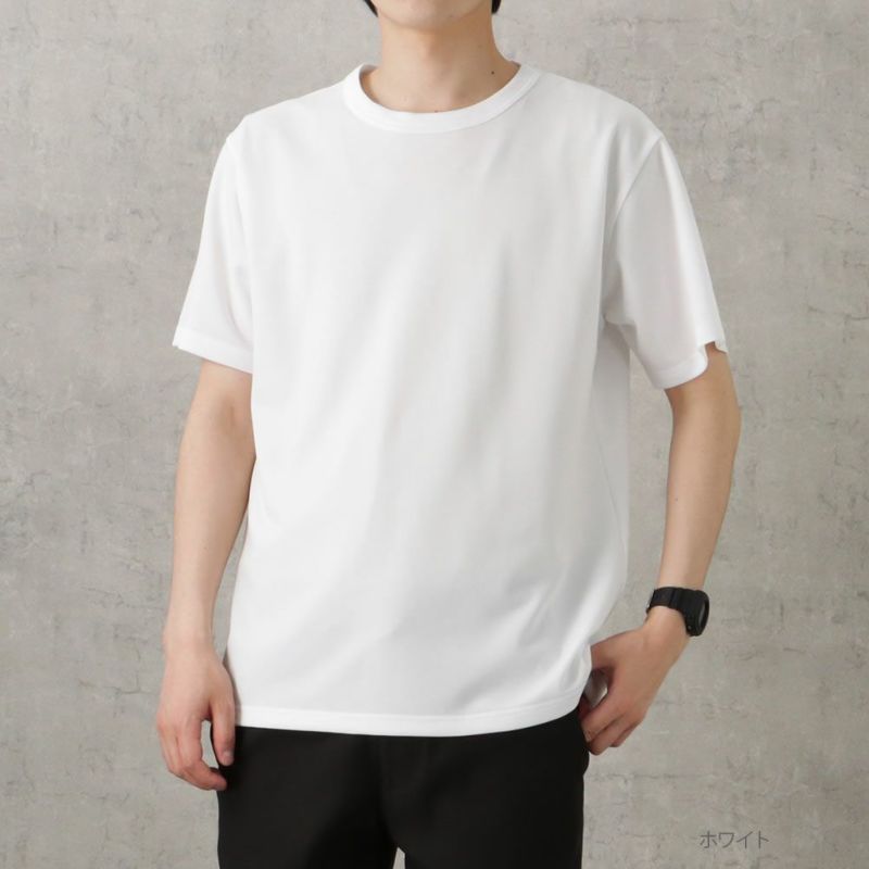 NAVY  ジョーゼットショートスリーブTシャツ メンズ ネコポス 対応商品商品画像-1