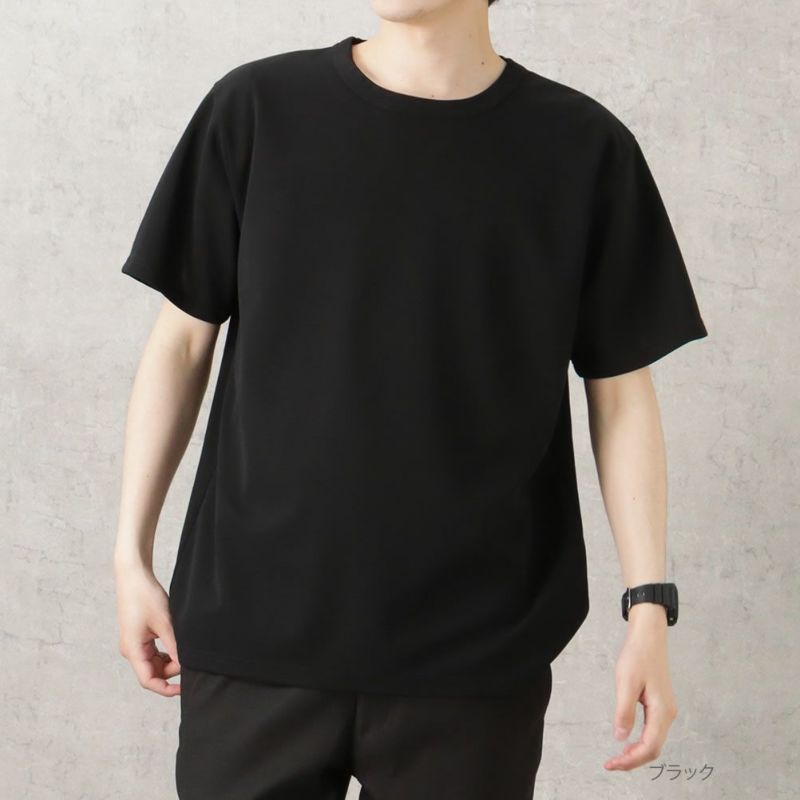 NAVY ジョーゼットショートスリーブTシャツ メンズ メール便 対応商品商品画像-3