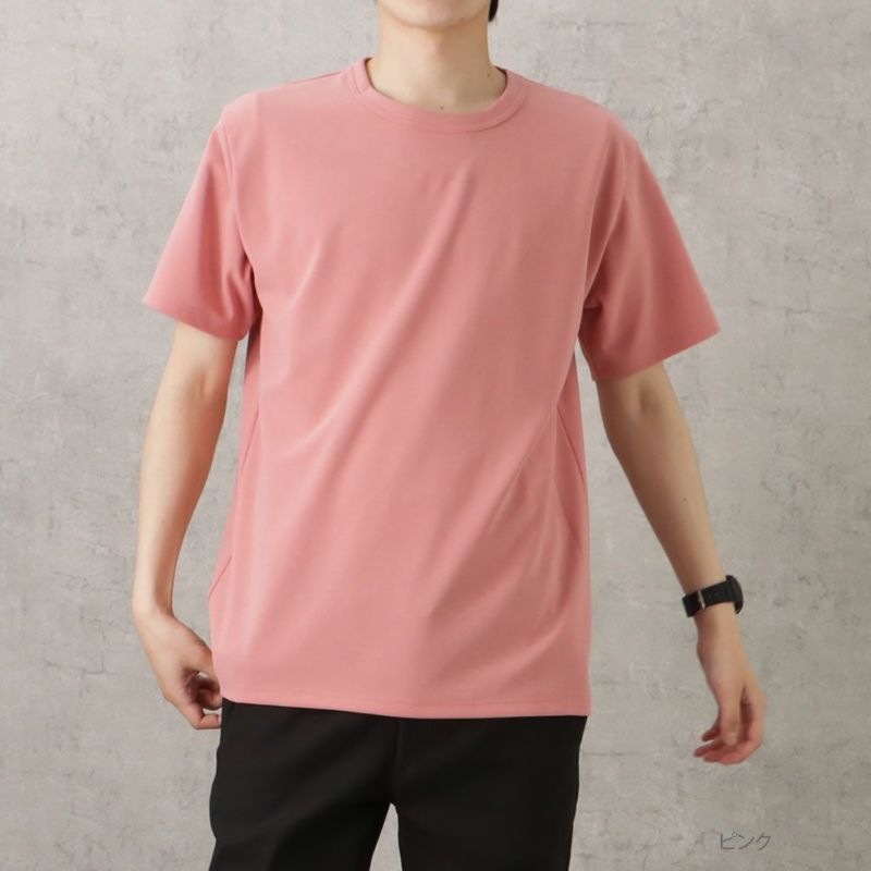 NAVY ジョーゼットショートスリーブTシャツ メンズ メール便 対応商品商品画像-4