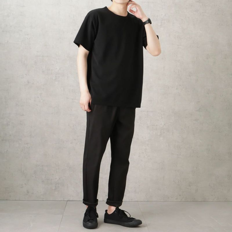 NAVY ジョーゼットショートスリーブTシャツ メンズ メール便 対応商品商品画像-10