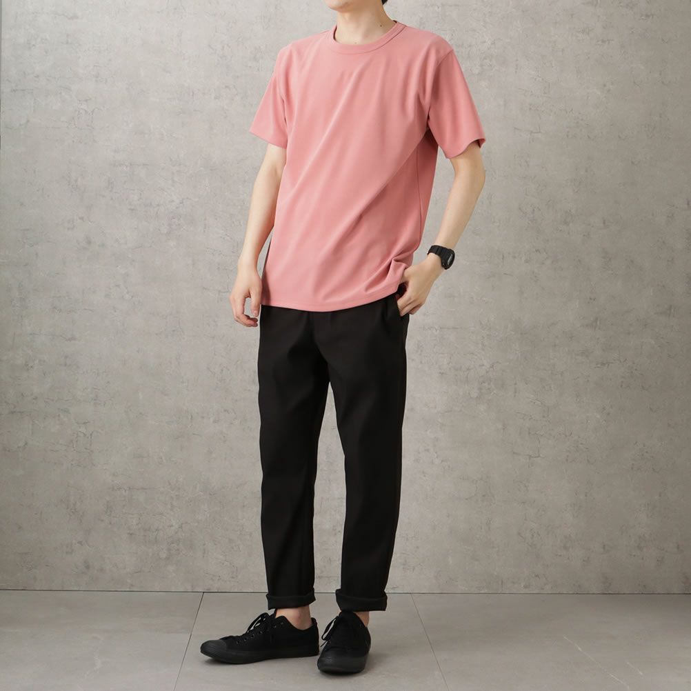 NAVY ジョーゼットショートスリーブTシャツ メンズ ネコポス 対応商品