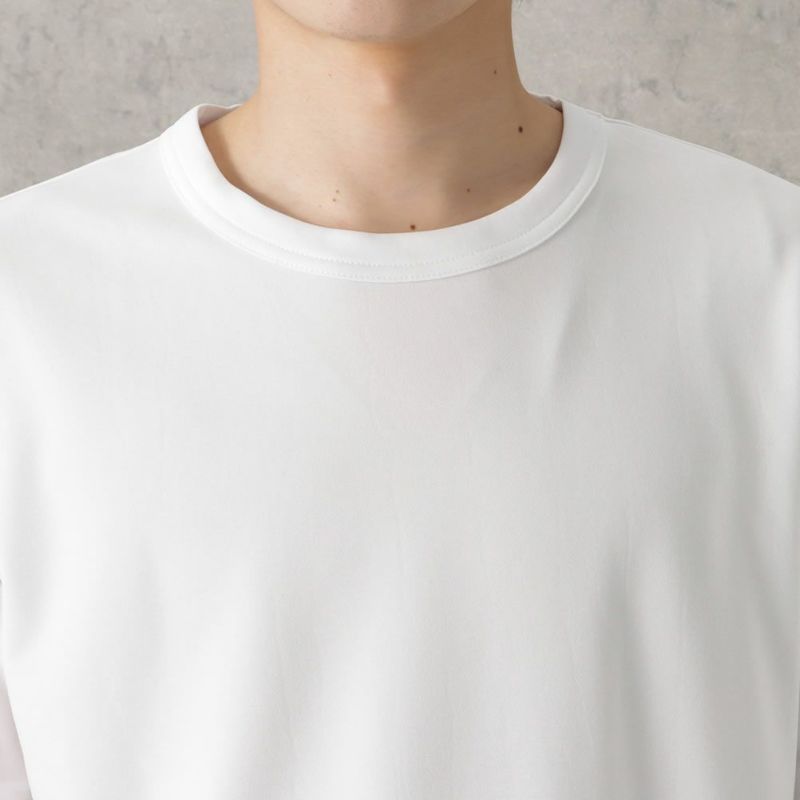 NAVY ジョーゼットショートスリーブTシャツ メンズ