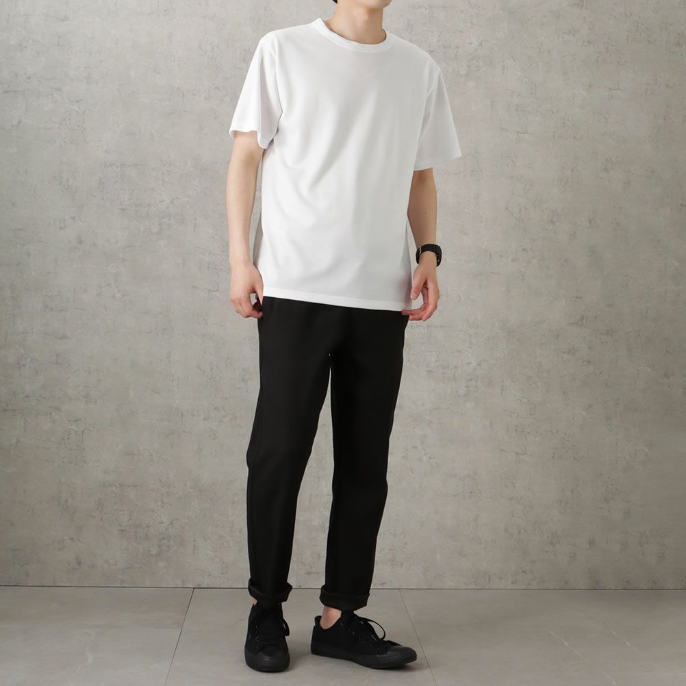 NAVY ジョーゼットショートスリーブTシャツ メンズ ネコポス 対応商品