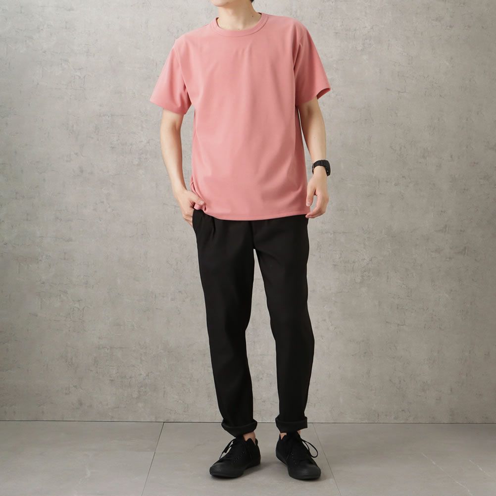 NAVY ジョーゼットショートスリーブTシャツ メンズ メール便 対応商品商品サムネイル-17