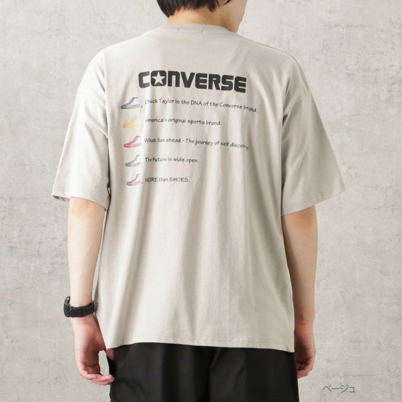 CONVERSE バック刺繍ショートスリーブTシャツ メンズ ネコポス 対応商品