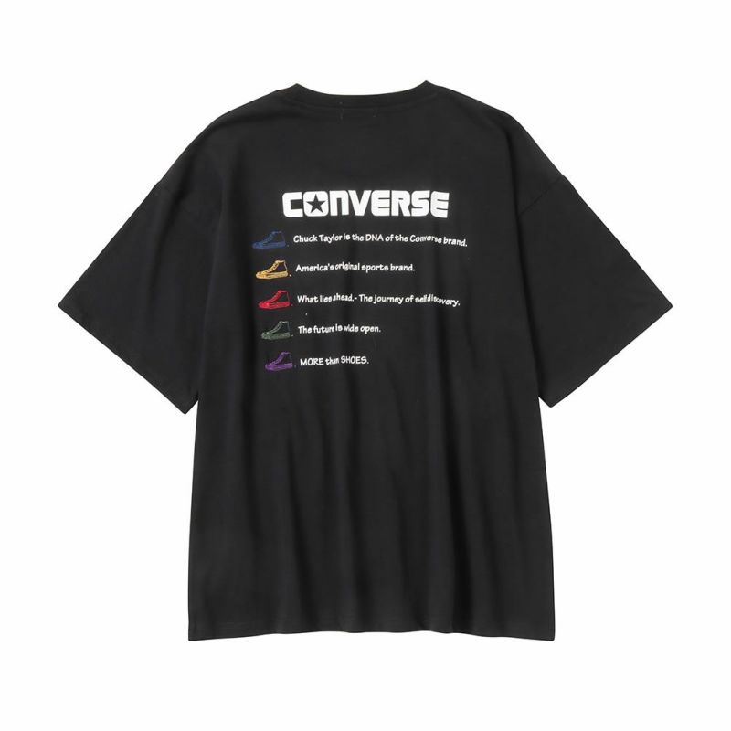 CONVERSE バック刺繍ショートスリーブTシャツ メンズ