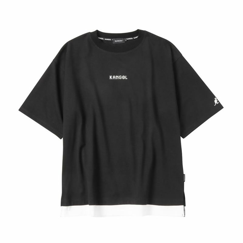 KANGOL フェイクレイヤードバックロゴTシャツ メンズ