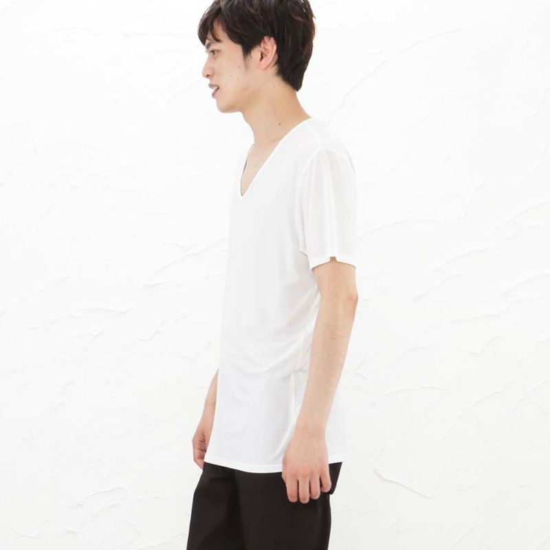 SARARI COOL VネックTシャツ メンズ