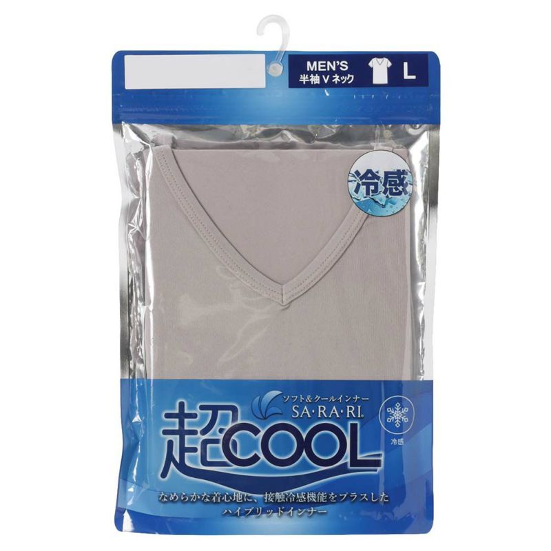 SARARI COOL VネックTシャツ メンズ メール便 対応商品商品画像-16